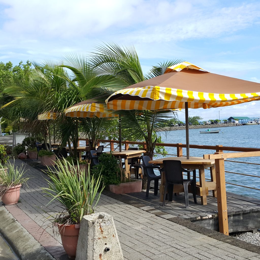 Beachfront Tables of Il Giardino, Italian Restraurant, Grill nad Rooms in Puerto Jimenez, Osa Peninsula