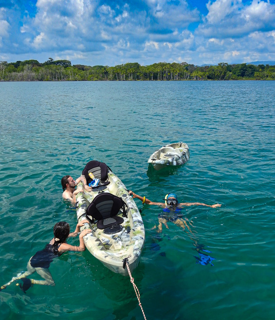 Kayak or SUP Board Snorkeling for a low impact on the Coral Reef Environment is the best way to protect it from motors and noise pollution